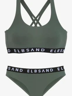 Bikini bustier avec ruban élastique et bonnets amovibles