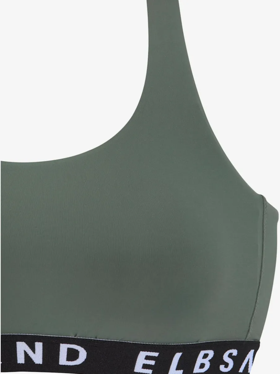 Bikini bustier avec ruban élastique et bonnets amovibles