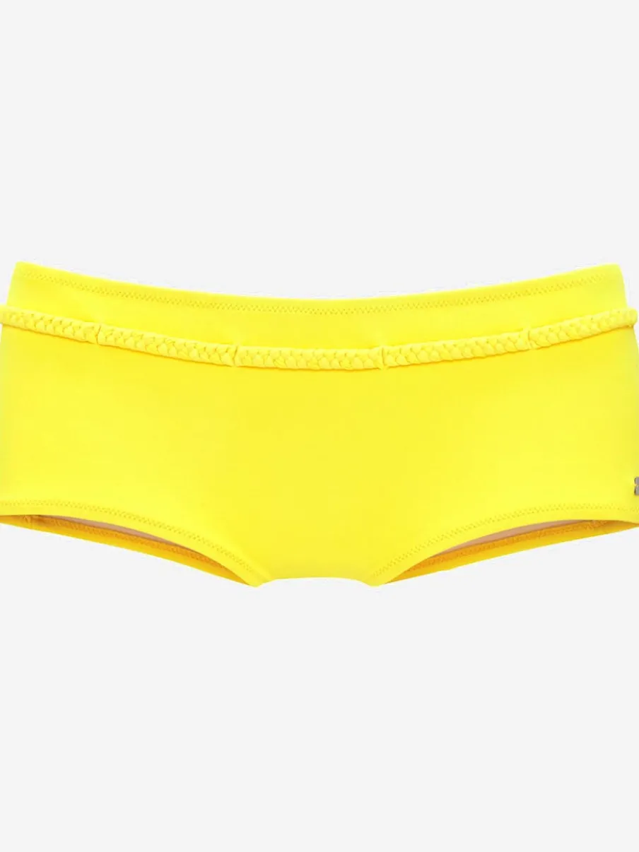 Bikini mini-short à ceinture fantaisie tressée avec microfibre douce