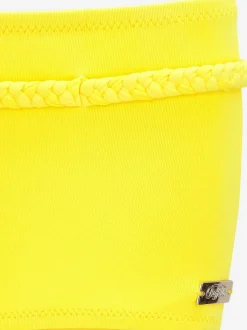 Bikini mini-short à ceinture fantaisie tressée avec microfibre douce