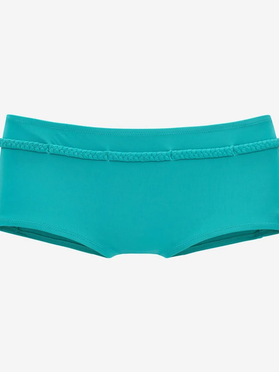 Bikini mini-short à ceinture fantaisie tressée avec microfibre douce