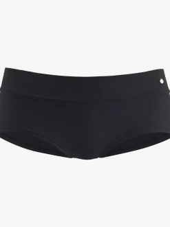 Bikini mini-short uni avec haut à triangle et qualité microfibre douce