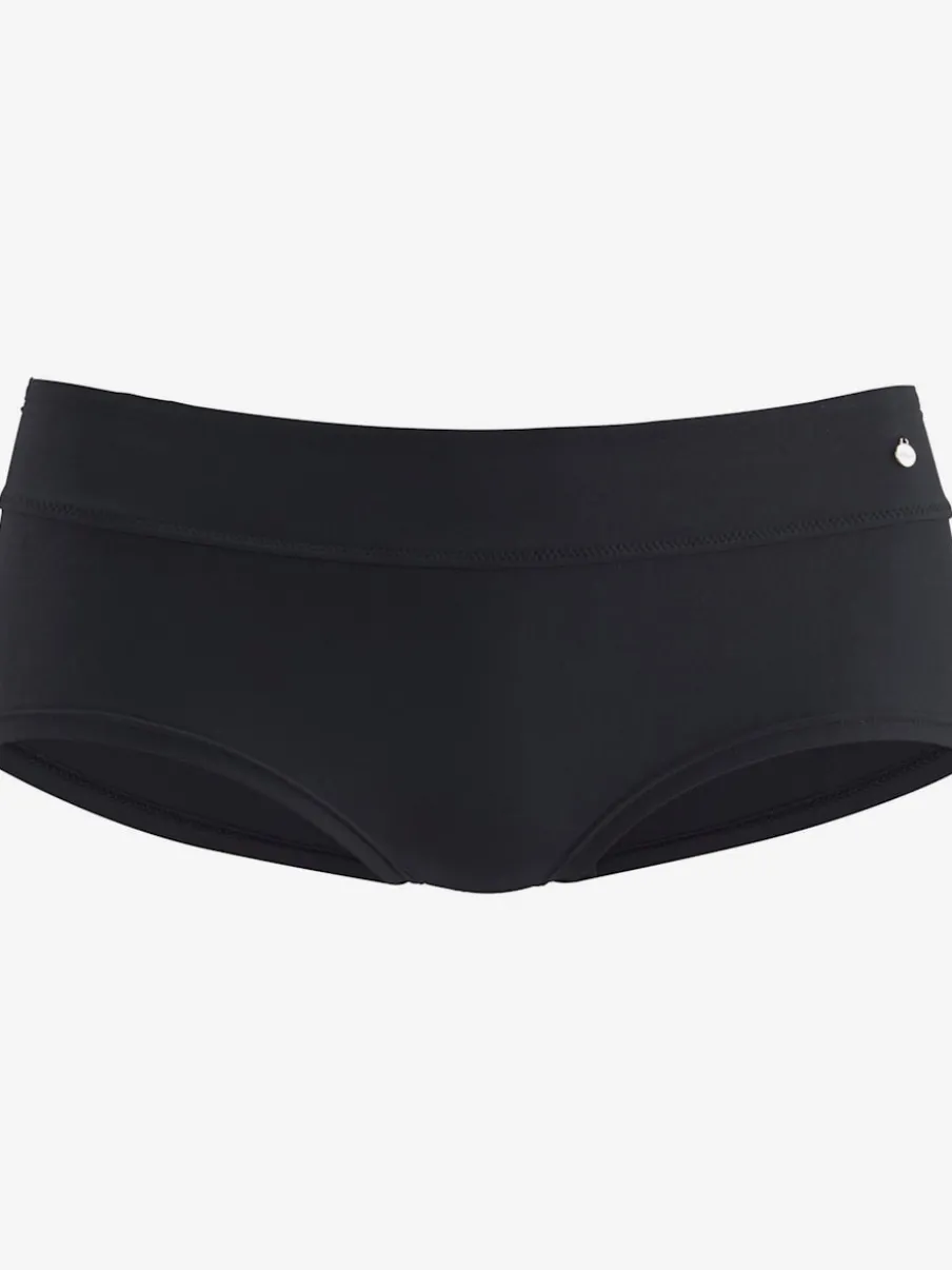 Bikini mini-short uni avec haut à triangle et qualité microfibre douce