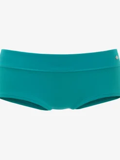 Bikini mini-short uni avec haut à triangle et qualité microfibre douce