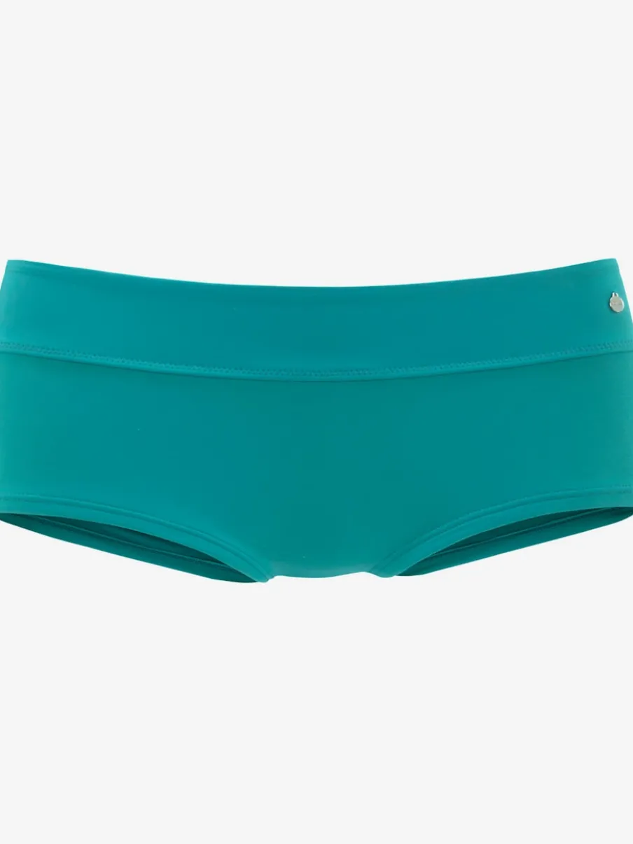 Bikini mini-short uni avec haut à triangle et qualité microfibre douce