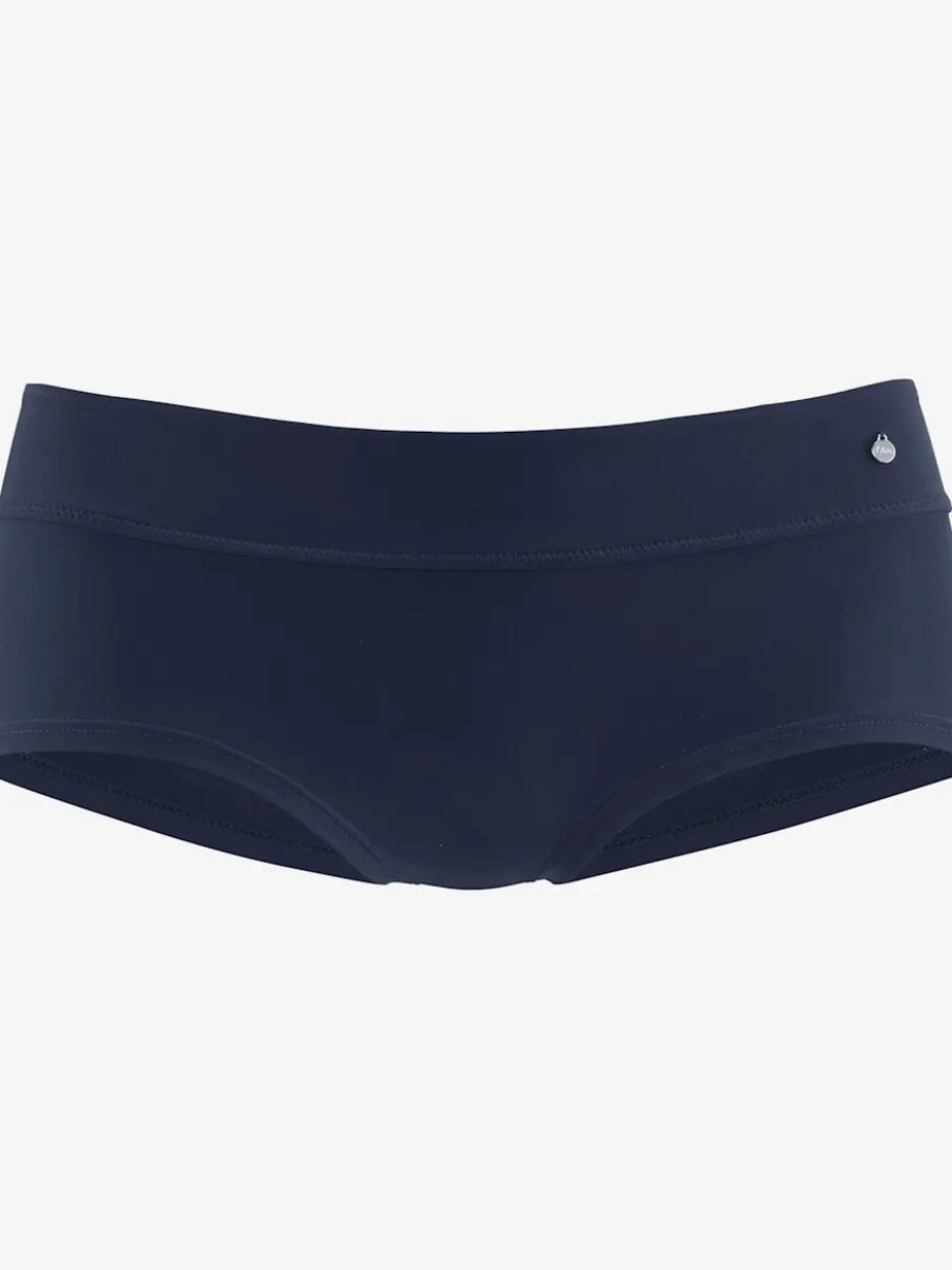 Bikini mini-short uni avec haut à triangle et qualité microfibre douce