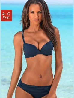 Bikini push-up avec bonnets rembourrés et bretelles réglables