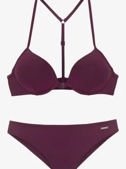 Bikini push-up à bretelles réglables avec look dos nageur