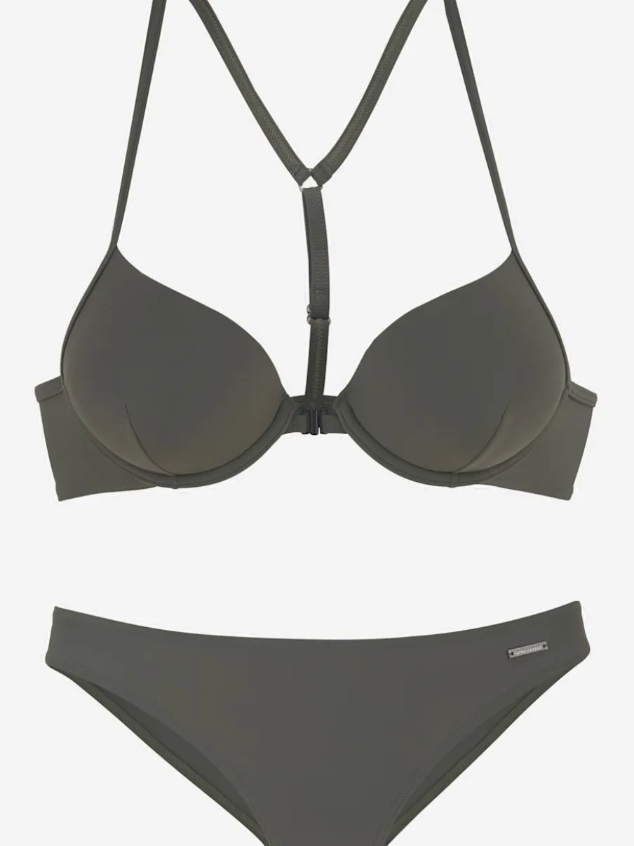 Bikini push-up à bretelles réglables avec look dos nageur