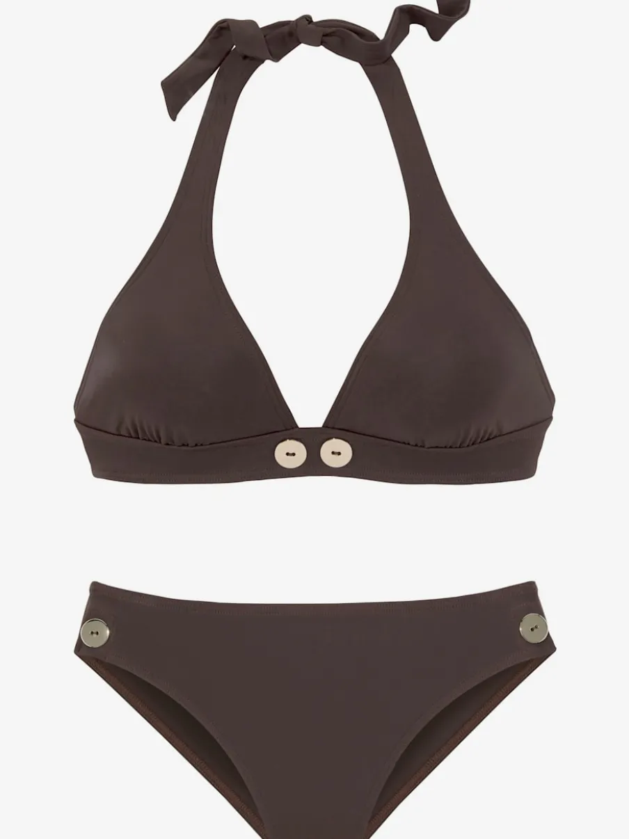 Bikinis avec bonnets amovibles à nouer dans le cou