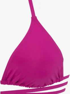 Bikinis triangle avec bonnets amovibles et lien noué