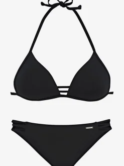 Bikinis triangle avec rubans décoratifs et bonnets rembourrés