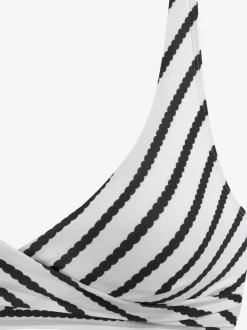 Bikinis triangle à rayures avec bonnets souples réglables