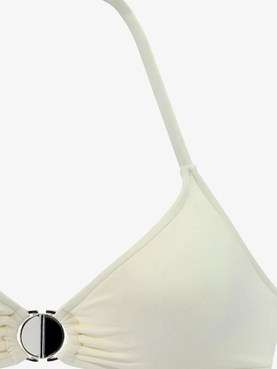 Bikini triangle avec bonnets amovibles et ceinture à revers