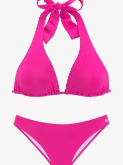 Bikini triangle avec bonnets amovibles à nouer multifonctionnel