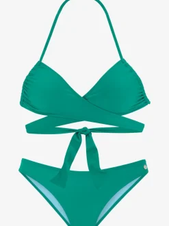 Bikini triangle avec bonnets amovibles à nouer multifonctionnel