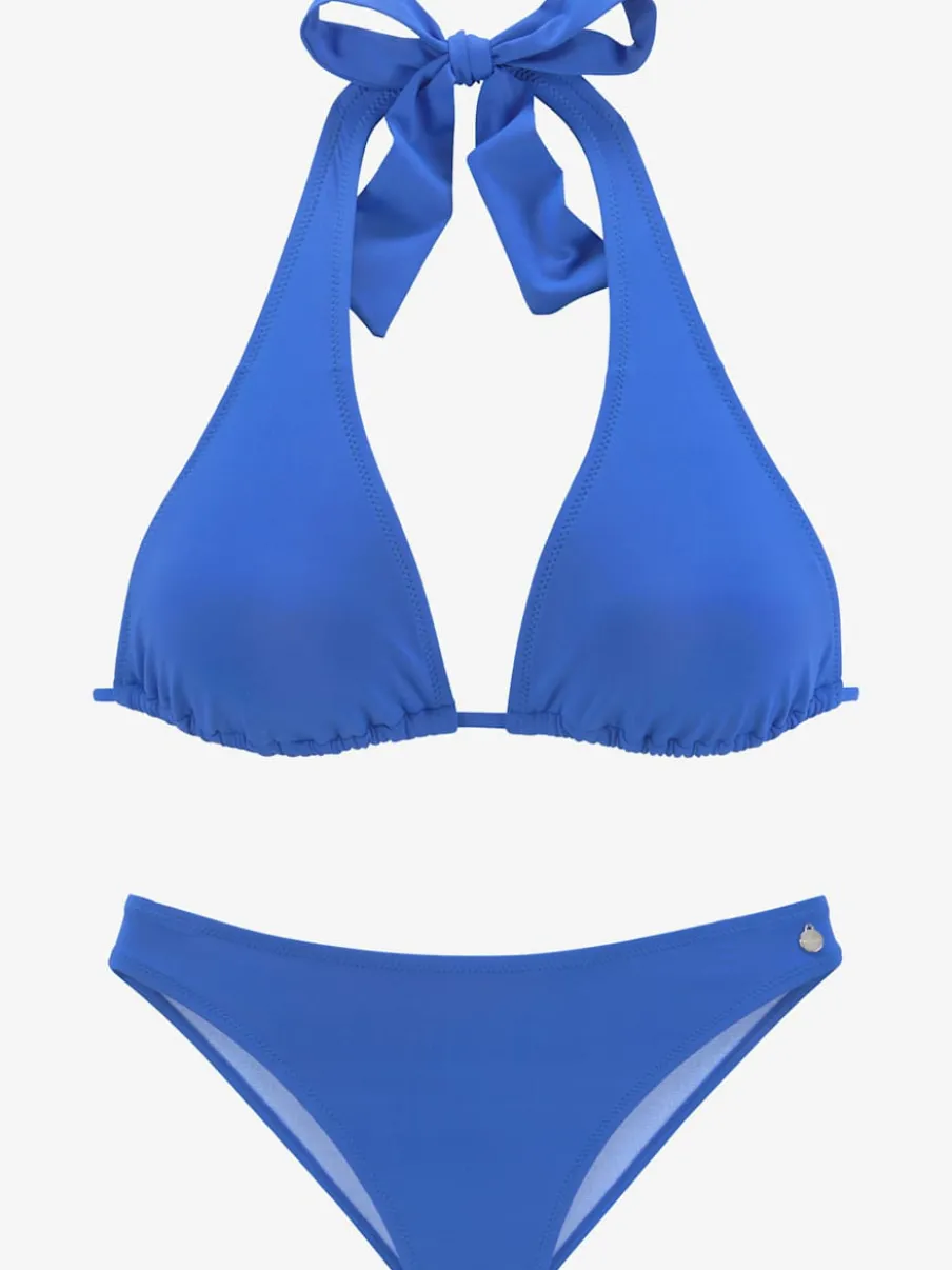 Bikini triangle avec bonnets amovibles à nouer multifonctionnel