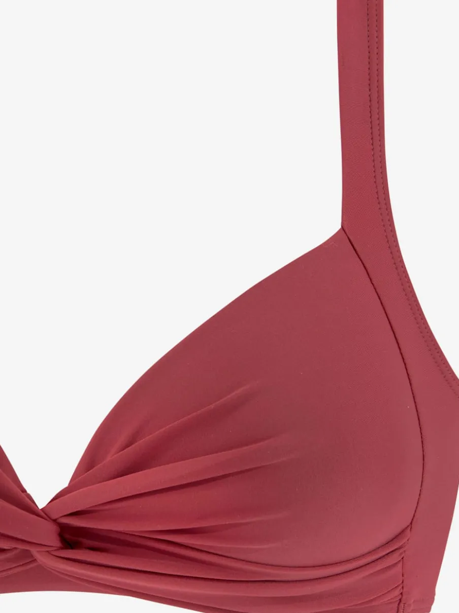 Bikini triangle avec bonnets rembourrés et bretelles réglables