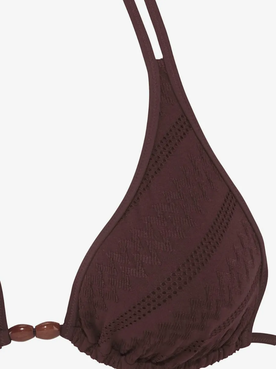 Bikini triangle avec bretelles et bonnets amovibles