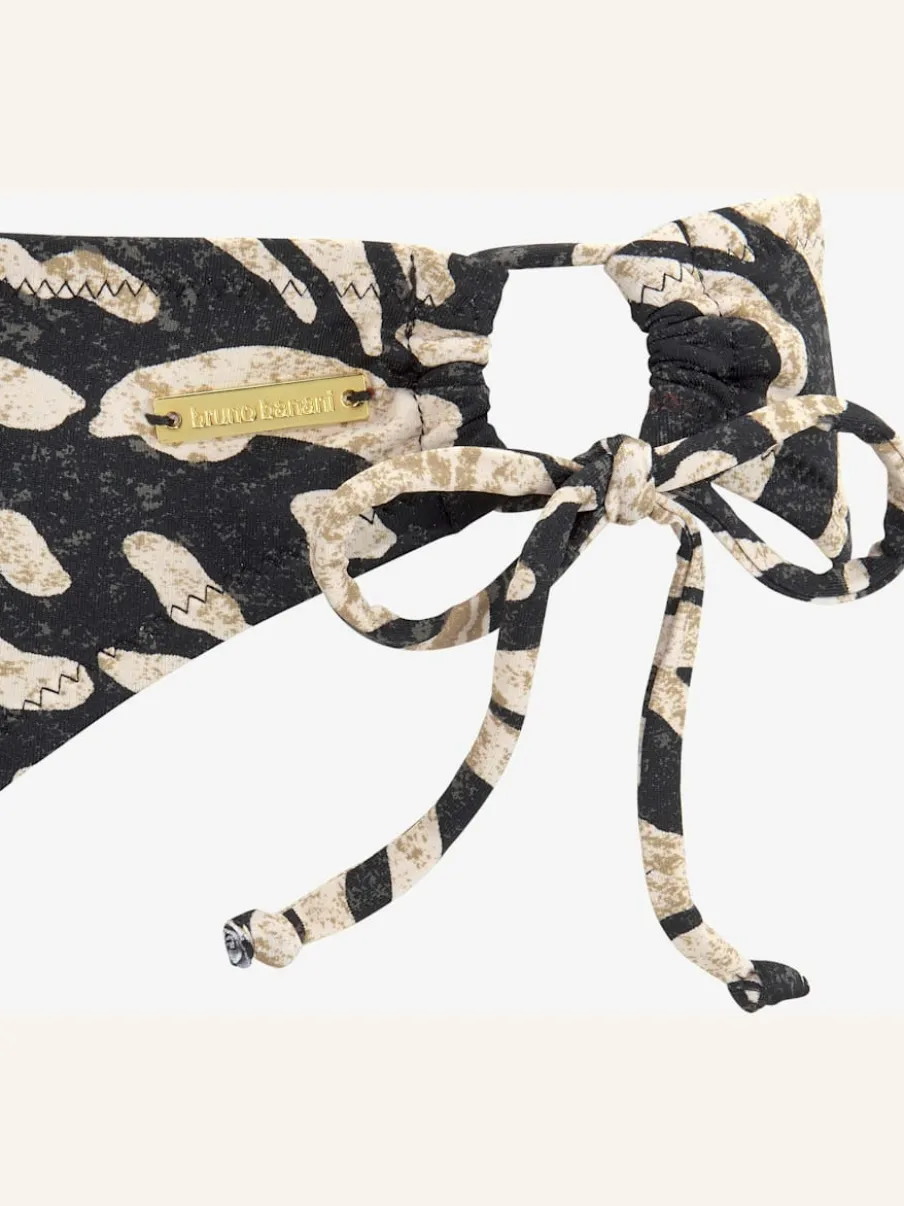 Bikini triangle avec liens sur les côtés et motif animal