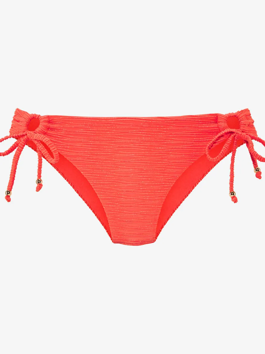 Bikini triangle en matière structurée avec détails brillants et anneau doré