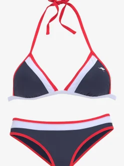 Bikini triangle à nouer sport chic bonnets amovibles