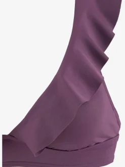 Bikini triangle à volants avec bonnets amovibles doux
