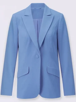 Blazer avec col à revers et manches longues fendue