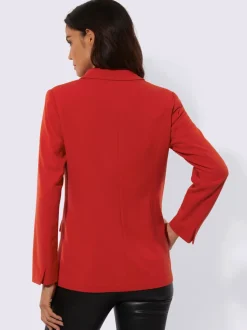Blazer avec col à revers et manches longues fendue