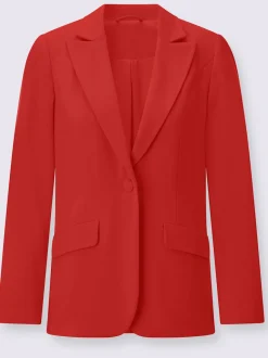 Blazer avec col à revers et manches longues fendue