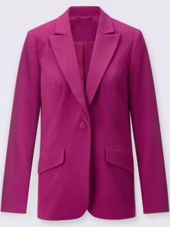 Blazer avec col à revers et manches longues fendue