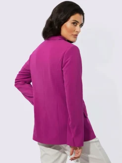 Blazer avec col à revers et manches longues fendue