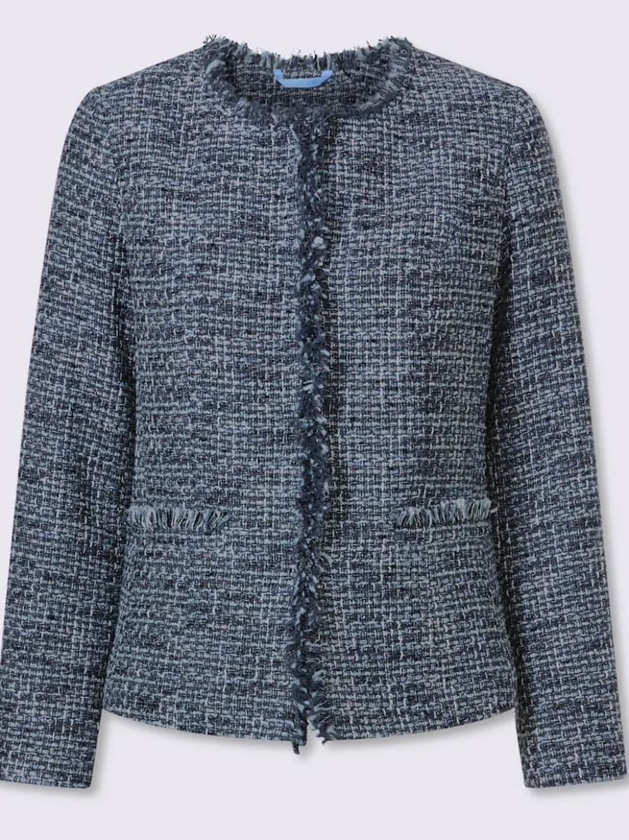 Blazer bouclé aspect bouclé élégant