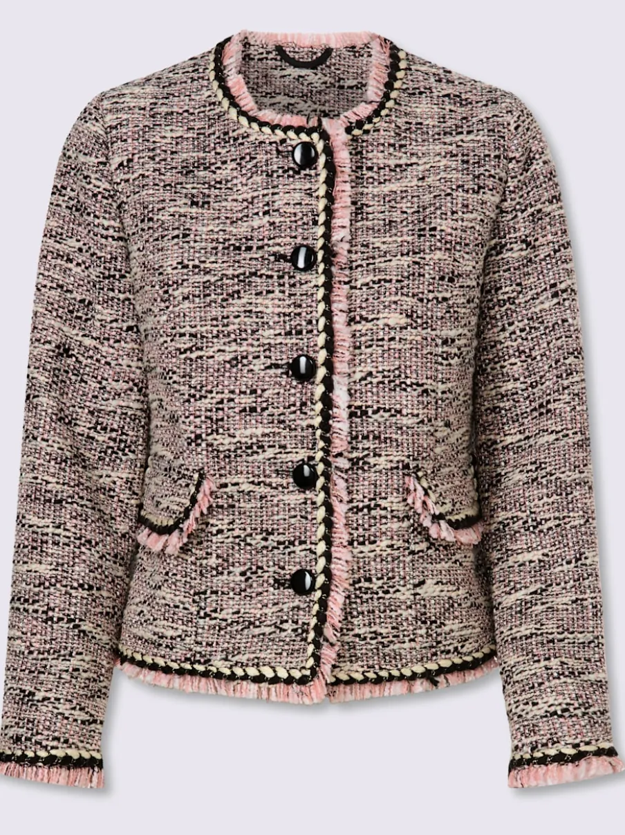 Blazer bouclé aspect bouclé élégant
