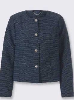 Blazer bouclé bouclé multicolore