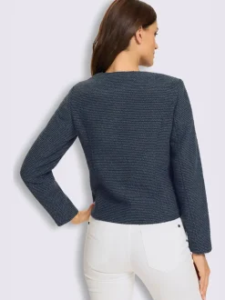 Blazer bouclé bouclé multicolore