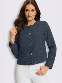 Blazer bouclé bouclé multicolore