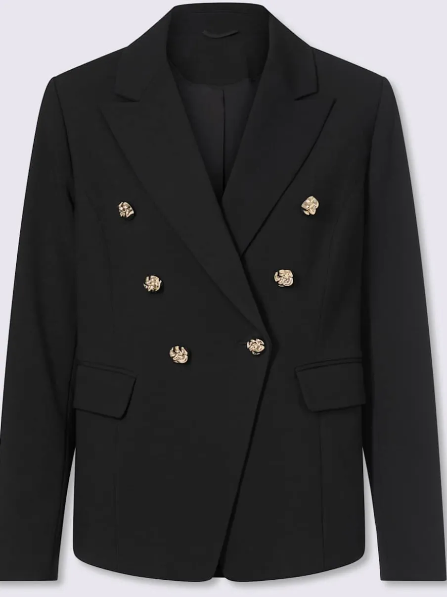 Blazer boutons fantaisie dorés