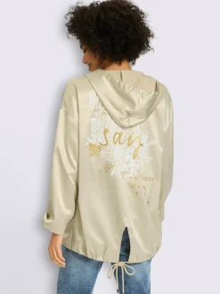 Blazer chemisier qualité satin légèrement brillante
