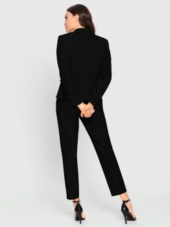 Blazer cintré avec pantalon à poches et couture structurante
