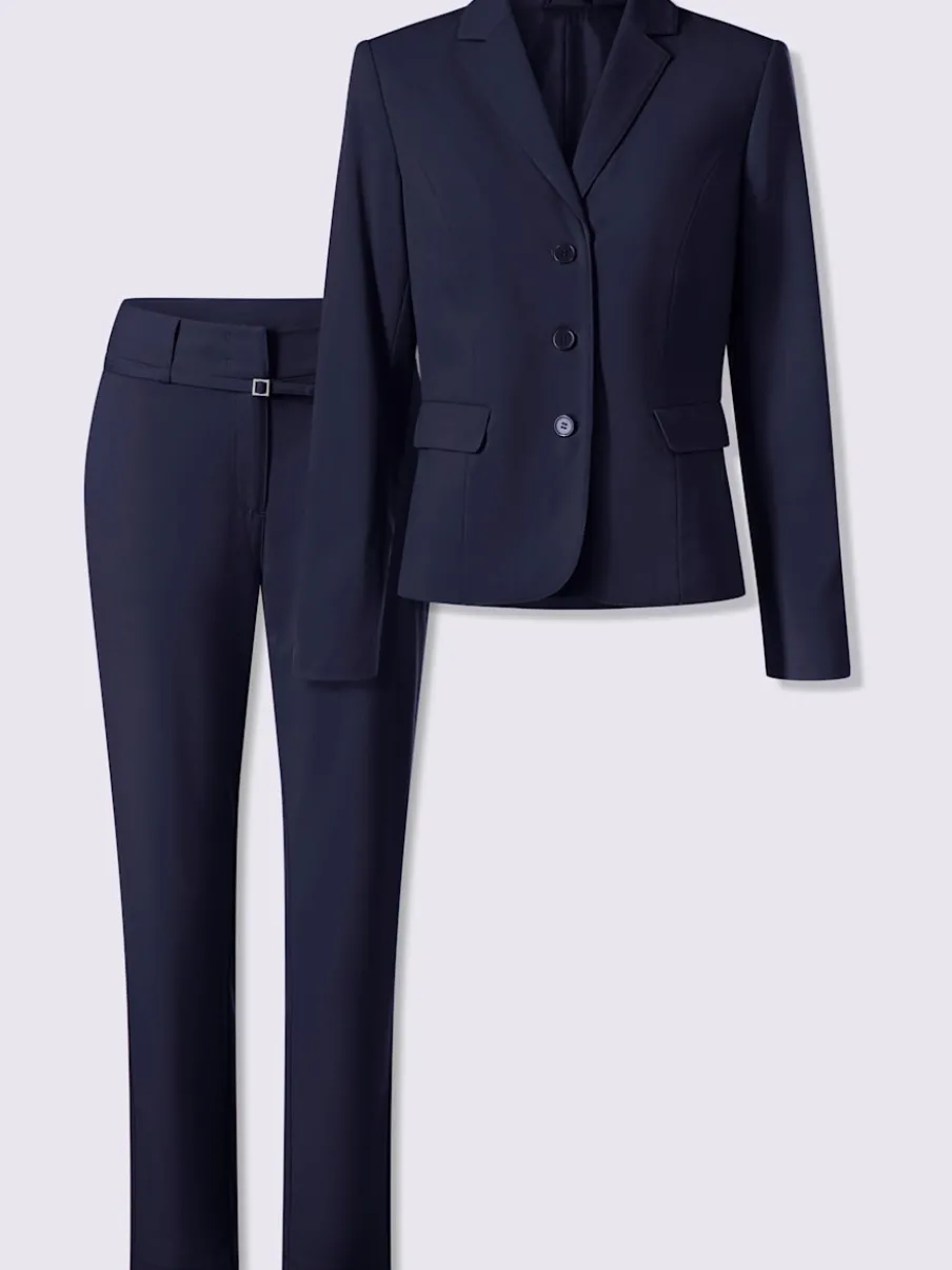 Blazer cintré avec pantalon à poches et couture structurante