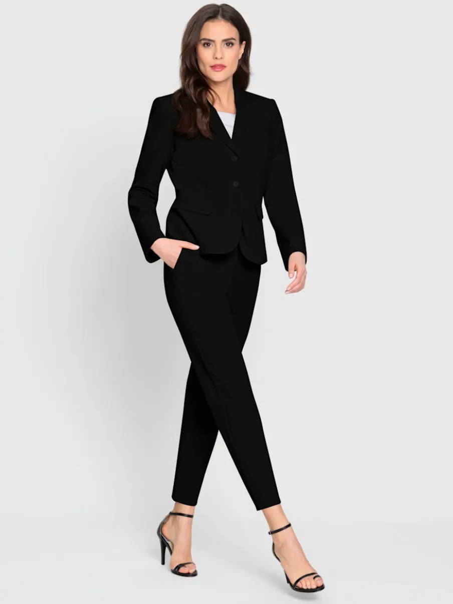 Blazer cintré avec pantalon à poches et couture structurante