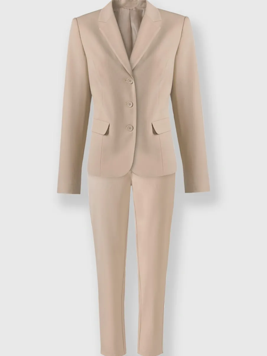 Blazer cintré avec pantalon à poches et couture structurante