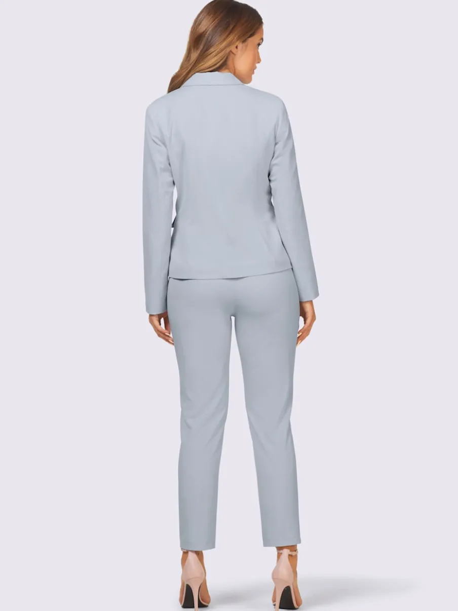 Blazer cintré avec pantalon à poches et couture structurante