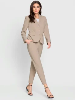 Blazer cintré avec pantalon à poches et couture structurante