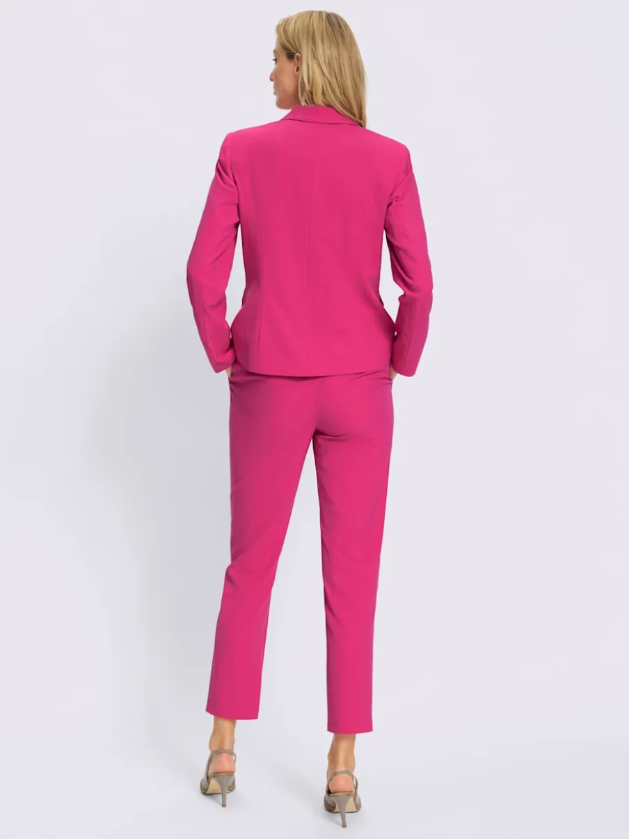 Blazer cintré avec pantalon à poches et couture structurante