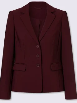 Blazer à col à revers avec poches et manches bouffantes