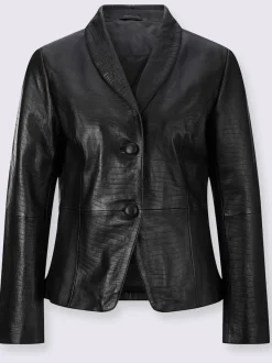Blazer en cuir 100% cuir agneau nappa