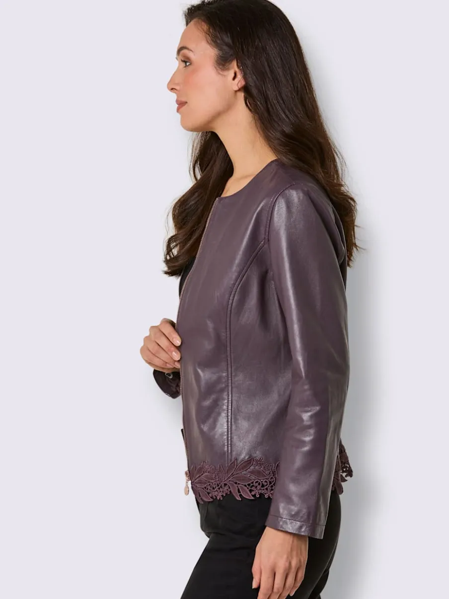 Blazer en cuir cuir véritable