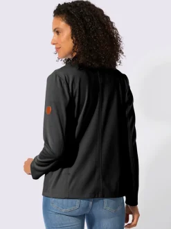 Blazer en jersey avec col à revers et manches longues
